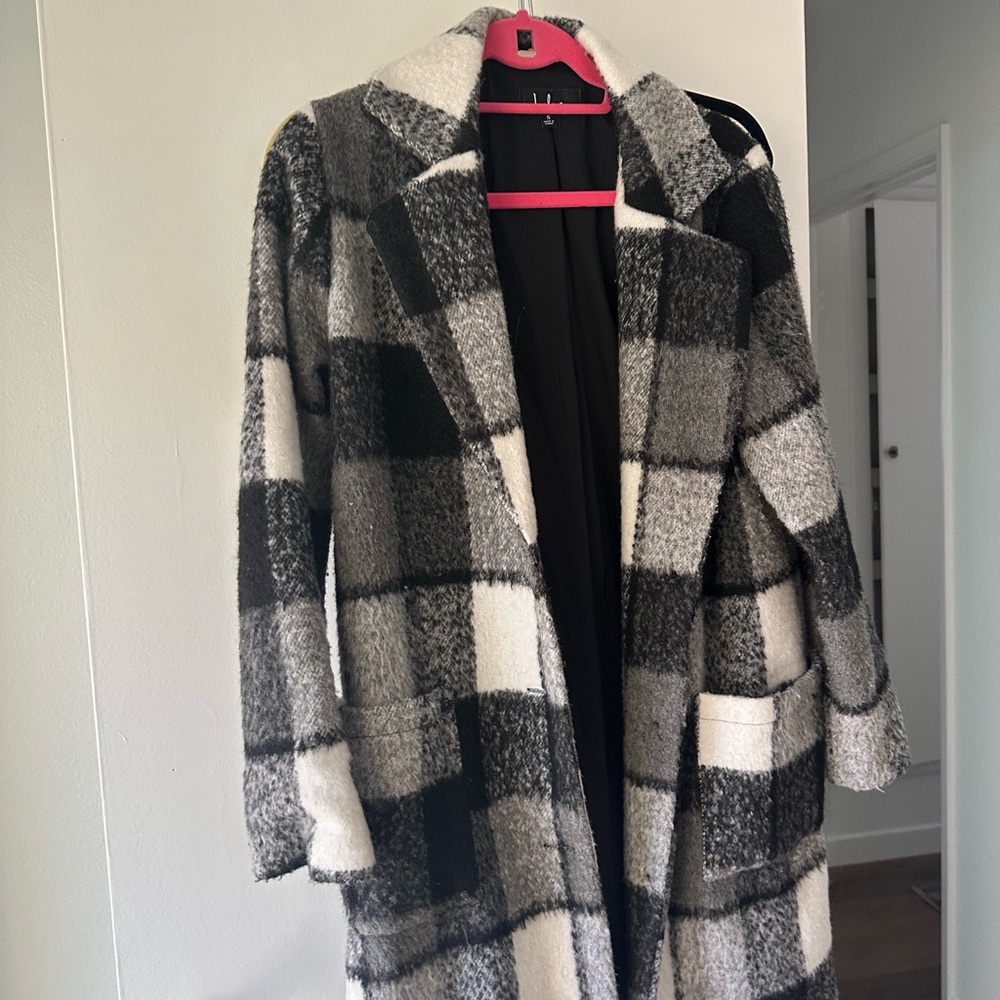 Lulu's Black and White Checkered Jacket
